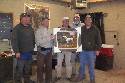 The 2013 Winner's painting presented by the Futurity crew to handler Jimmy Wirths for his fine dog, Legacy.