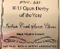Black Meadow Kennels owner of Indian Creek Storm Chaser the NBHA Runner-Up Derby of the Year award winner.

